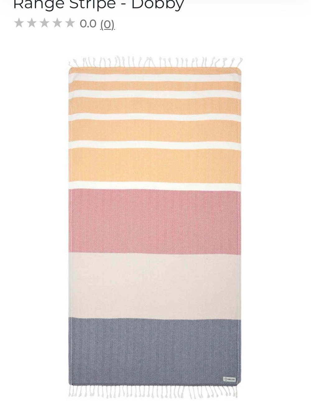 Sand Cloud Range Stripe Dobby Beach Towel - NWT